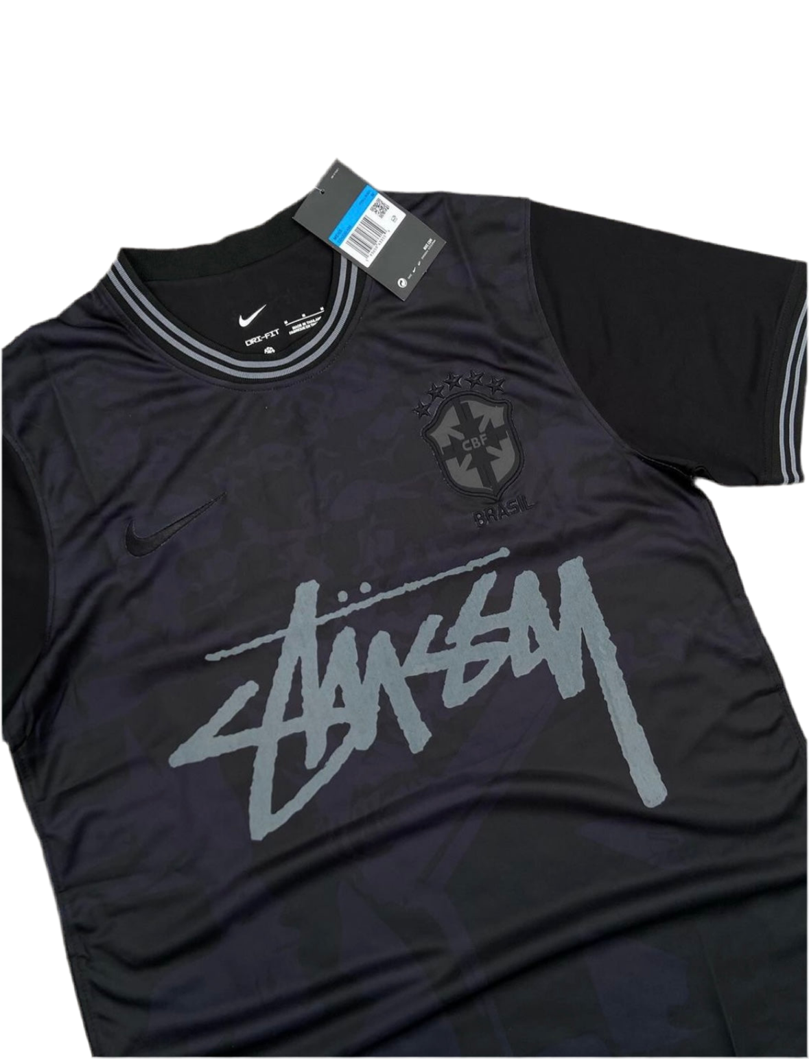 MAILLOT STÜSSY X « BRASIL » - yin et yang noir