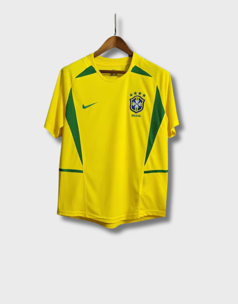 Camiseta retro local de Brasil 2002