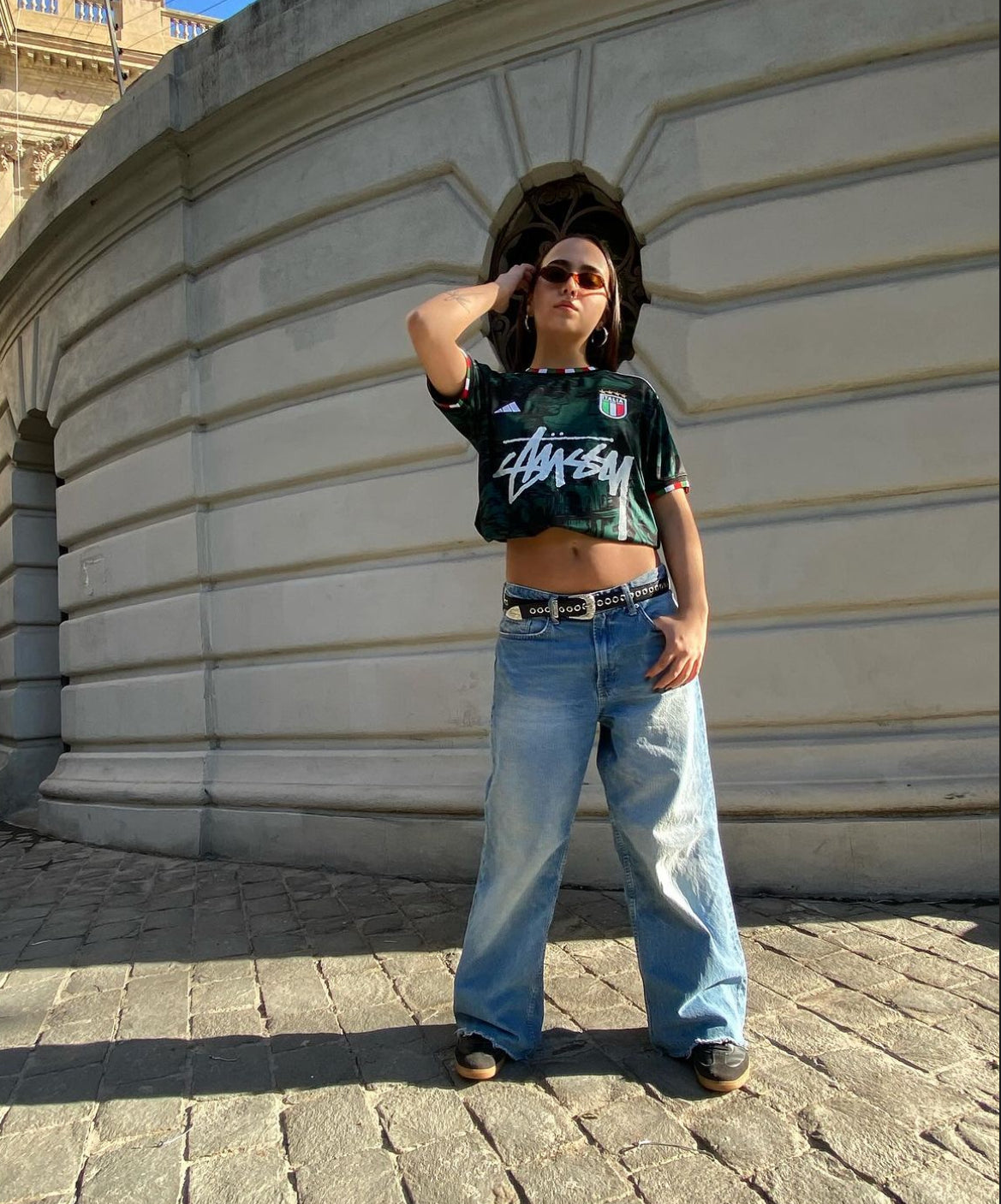 CAMISETA STÜSSY X “ITALY” - Verde