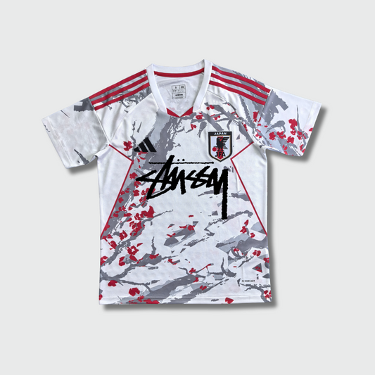 CAMISETA STÜSSY x “JAPAN” - FLOR ROJA