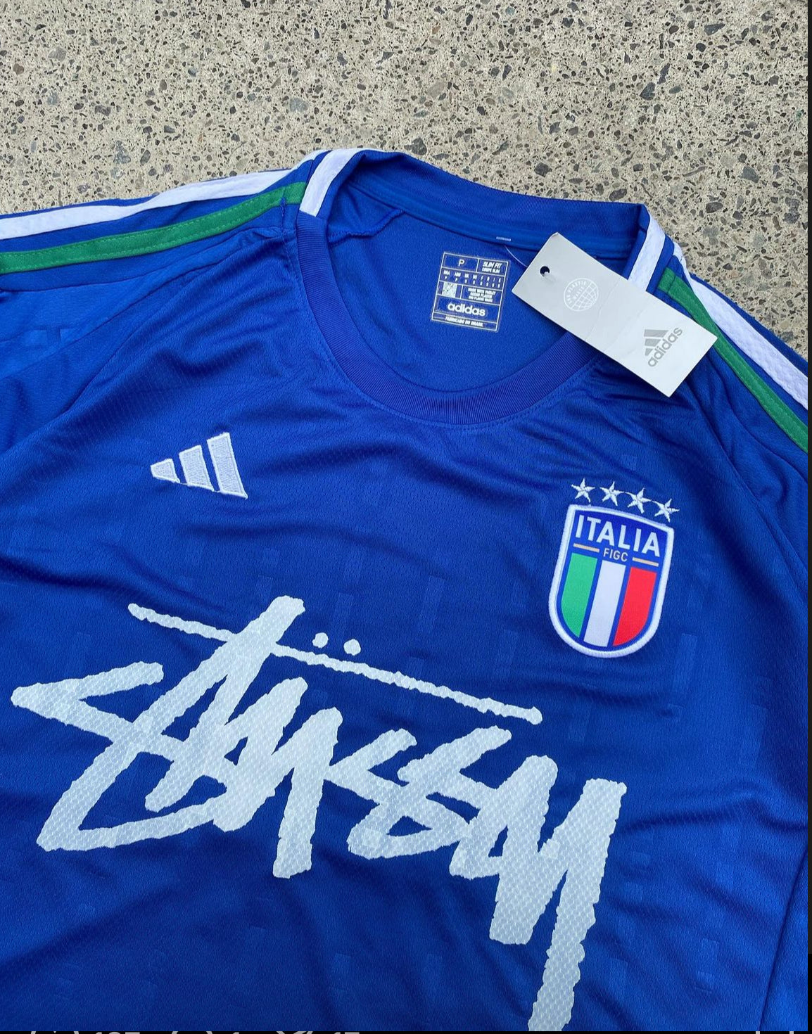 MAILLOT STÜSSY X « ITALIE » - BLEU (TAILLE JUNIOR)