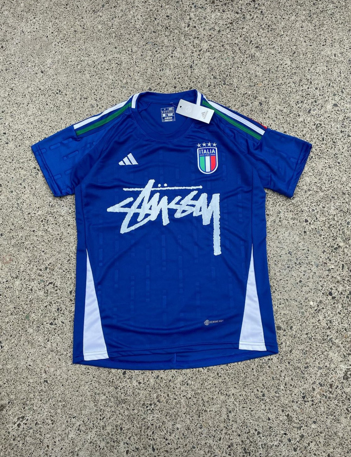 MAILLOT STÜSSY X « ITALIE » - BLEU (TAILLE JUNIOR)