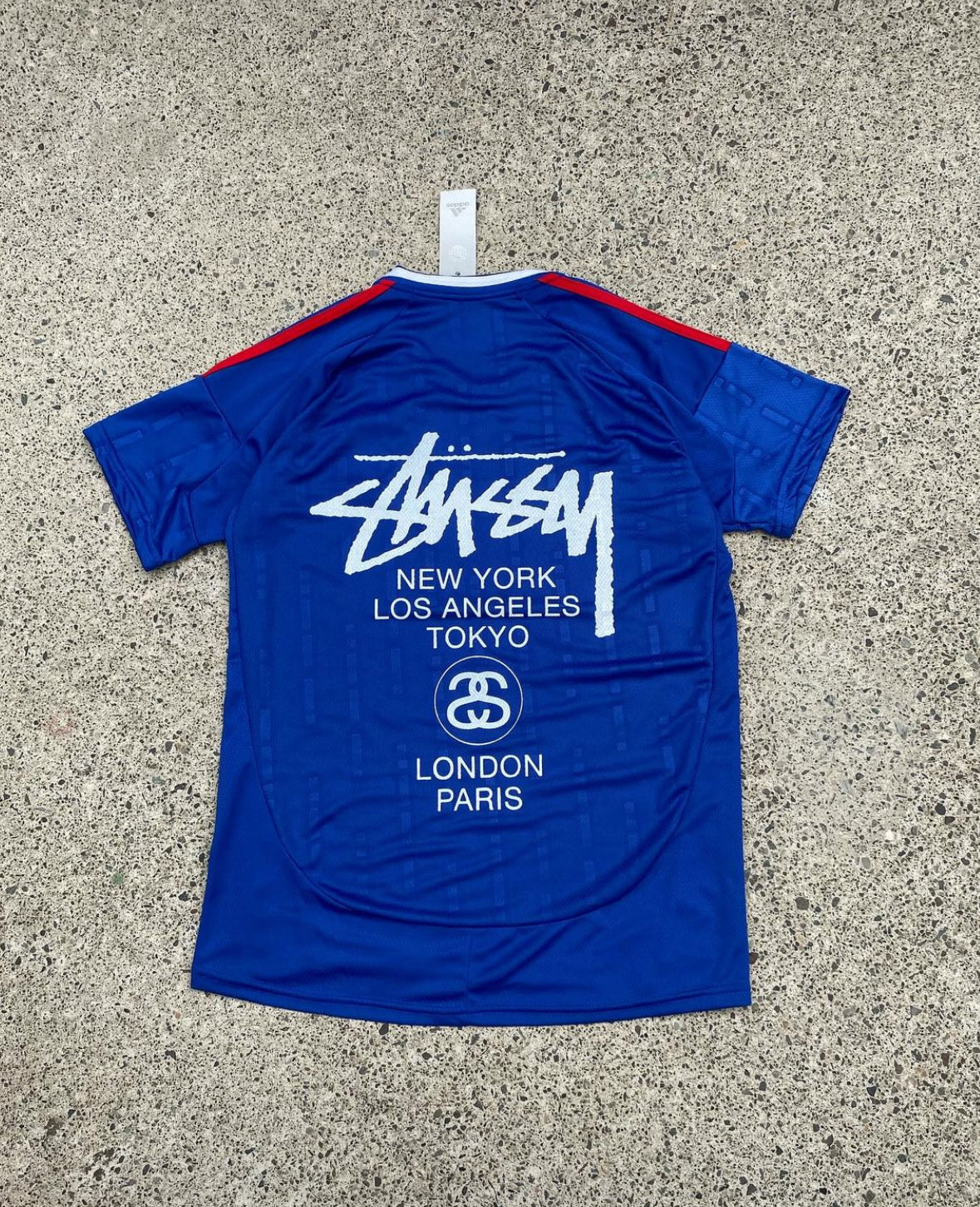 MAILLOT STÜSSY X « ITALIE » - BLEU (TAILLE JUNIOR)