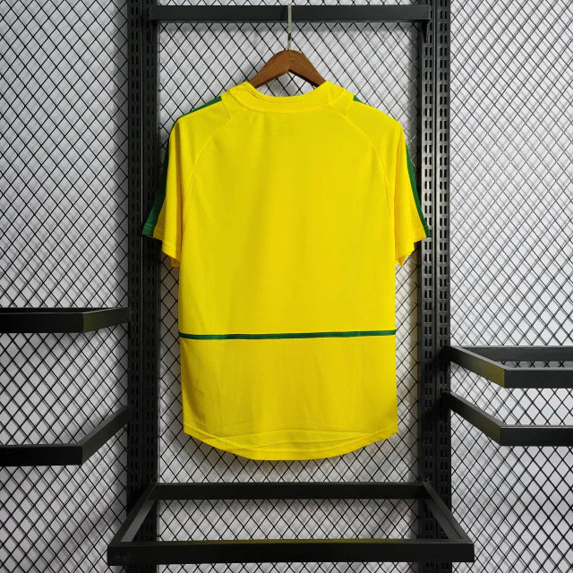 Camiseta retro local de Brasil 2002