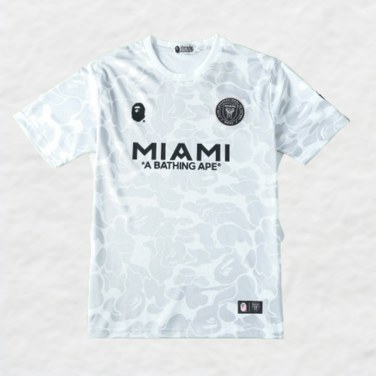CHEMISE CAMOUFLAGE BLANC BAPE X INTER MIAMI 2023/24