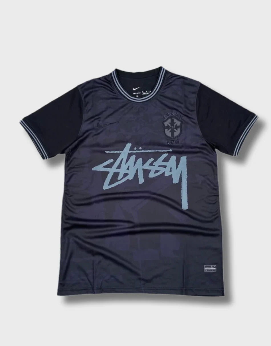 JERSEY STÜSSY X “BRASIL” - negro yin y yang